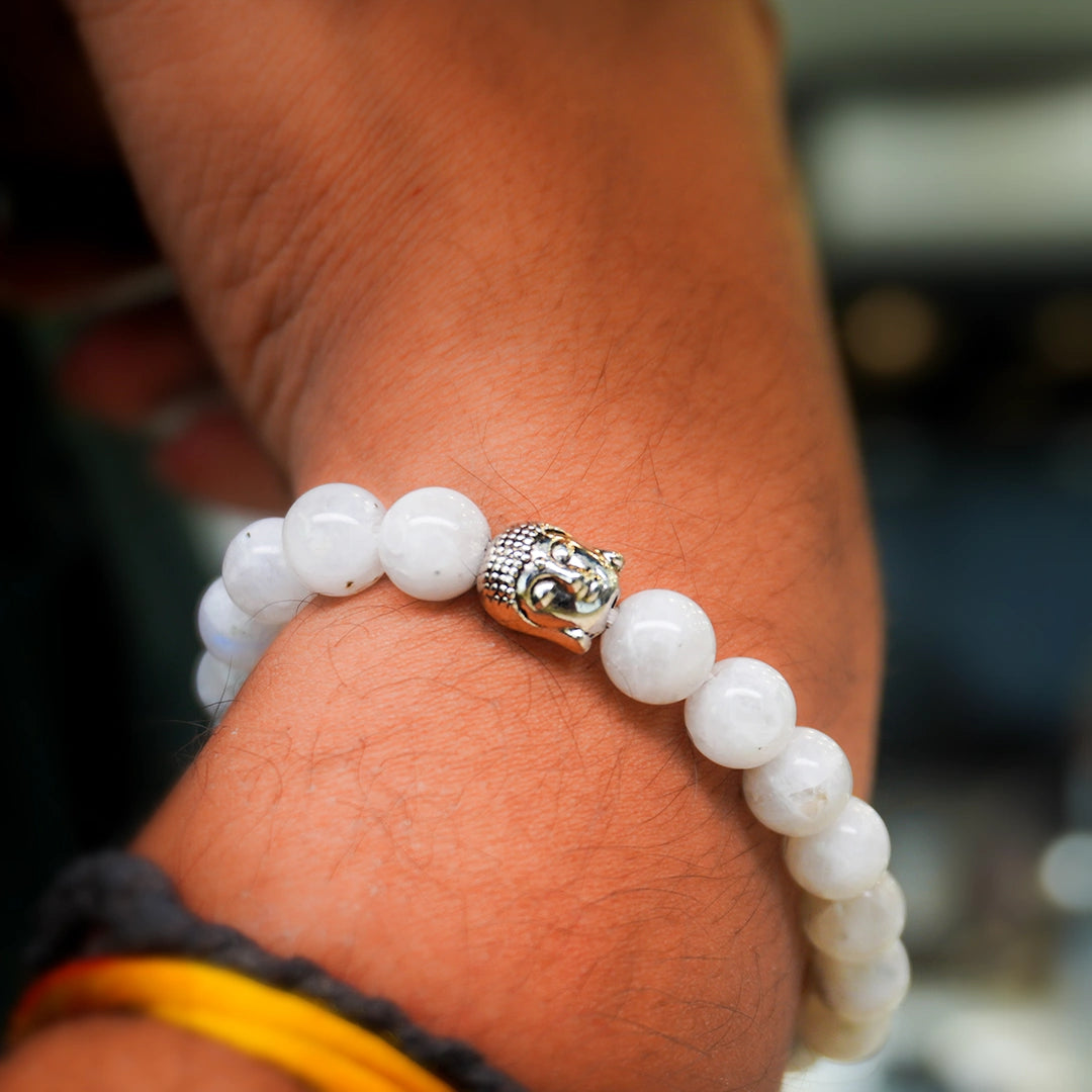 Moonstone 100% Natural Stones 8mm Bracelet