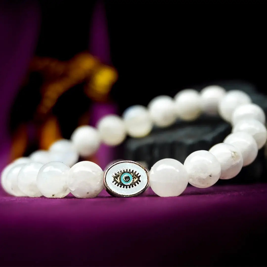 Moonstone Bracelet White Eye