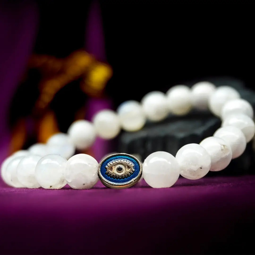Moonstone 100% Natural Stones 8mm Bracelet