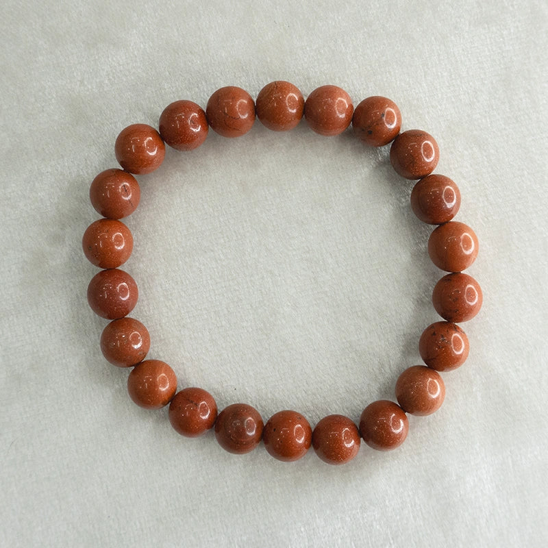 Red Jasper 100% Natural Stone 8mm Bracelet