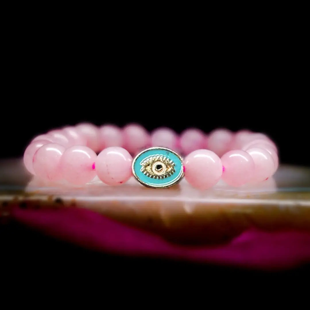 Rose Quartz Bracelet Ocean Eye