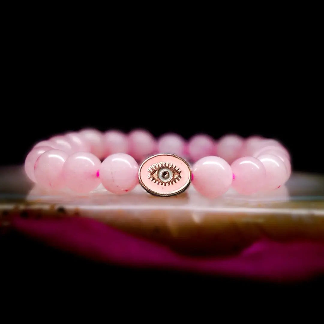 Rose Quartz Bracelet Pink Eye