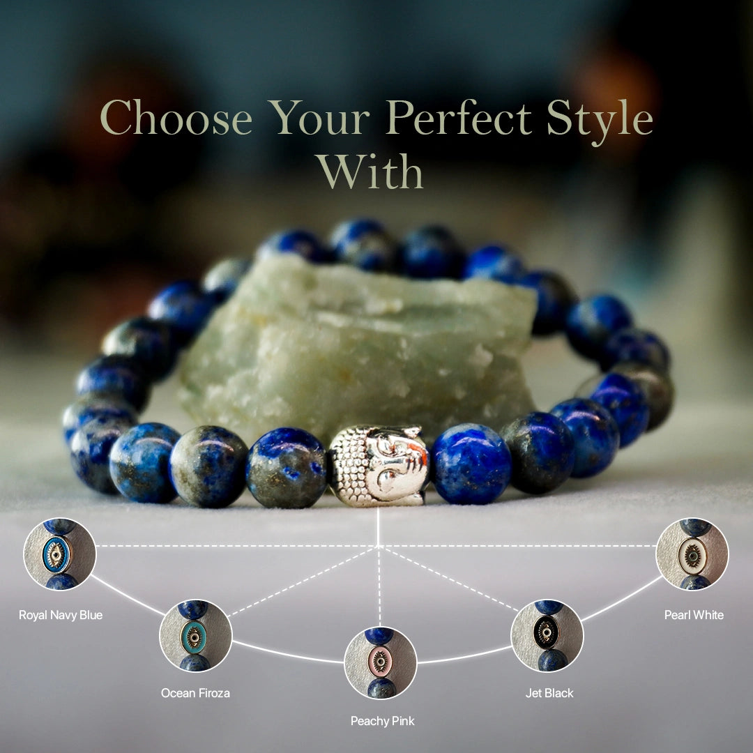 Lapis Lazuli 100% Natural Stones 8mm Bracelet