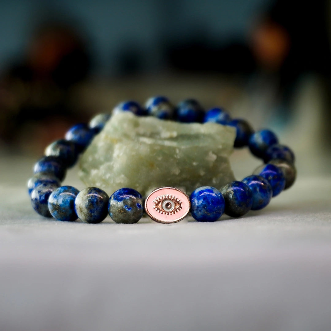 Lapis Lazuli 100% Natural Stones 8mm Bracelet