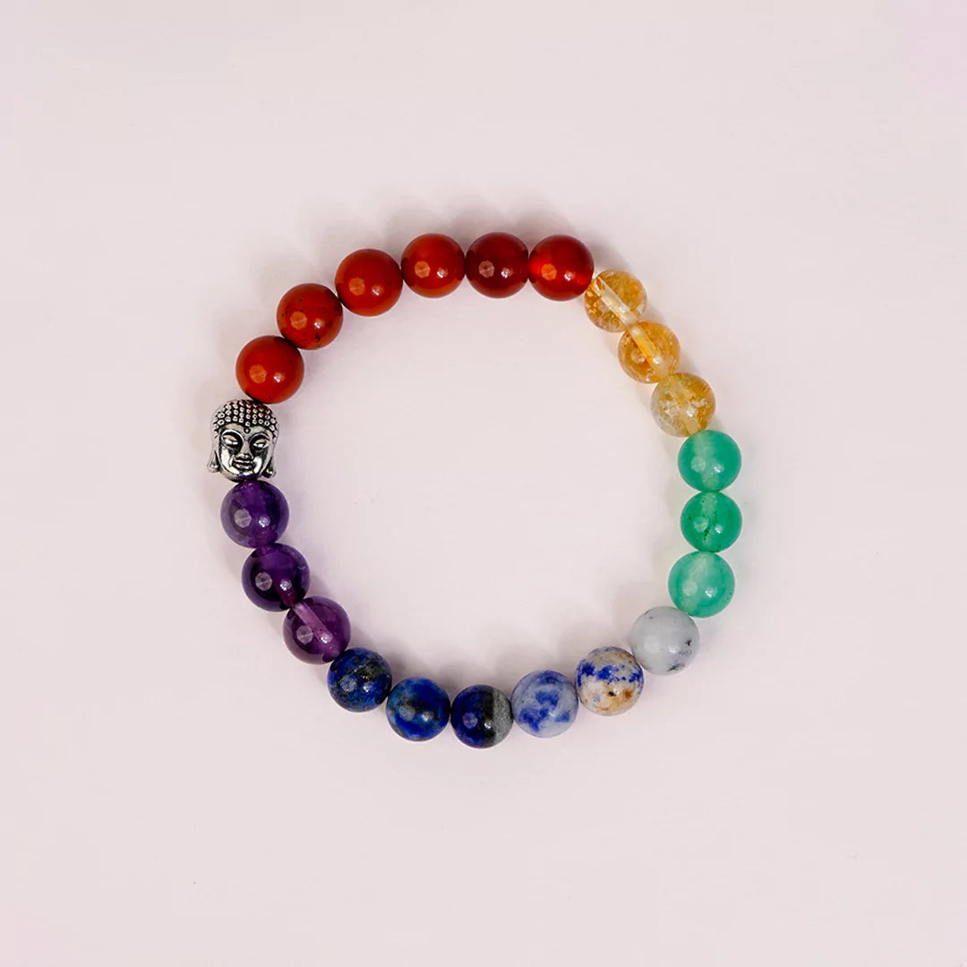 7 Chakras Stone 100% Natural 8mm Bracelet