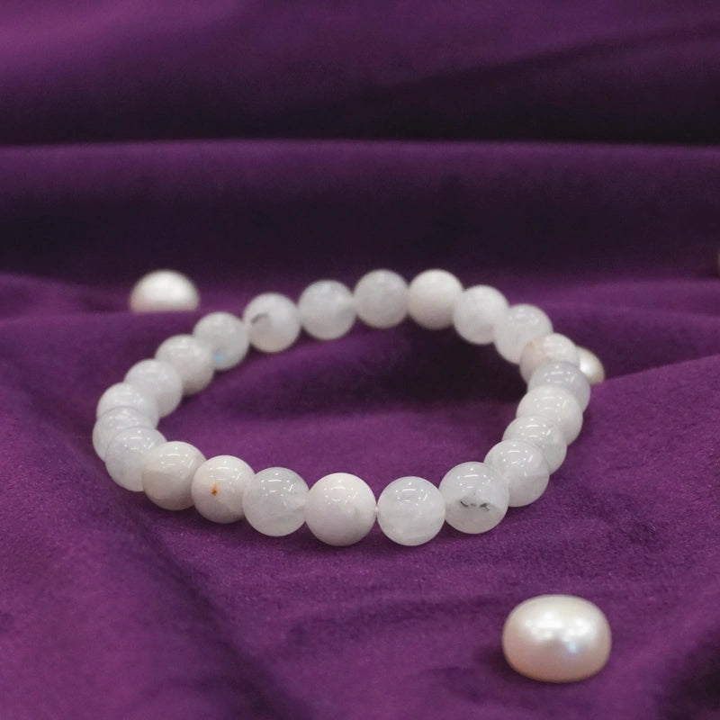Moonstone 100% Natural Stones 8mm Bracelet