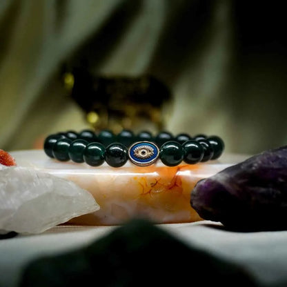 Jade Bracelet Navy Blue Eye