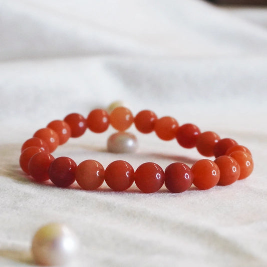 Orange Aventurine 100% Natural Stones 8mm Bracelet