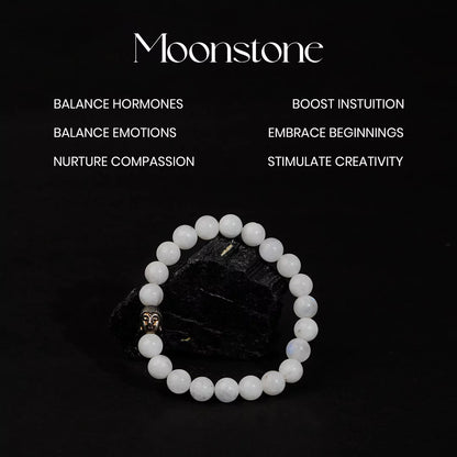 Moonstone 100% Natural Stones 8mm Bracelet