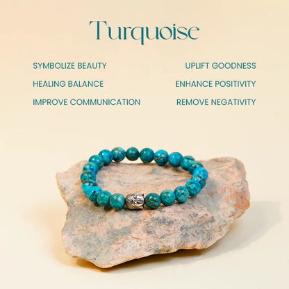 Turquoise 100% Natural Stone 8mm Bracelet