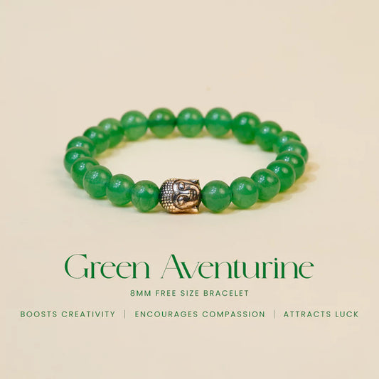 Green Aventurine 100% Natural Stone 8mm Bracelet
