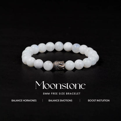 Moonstone 100% Natural Stones 8mm Bracelet