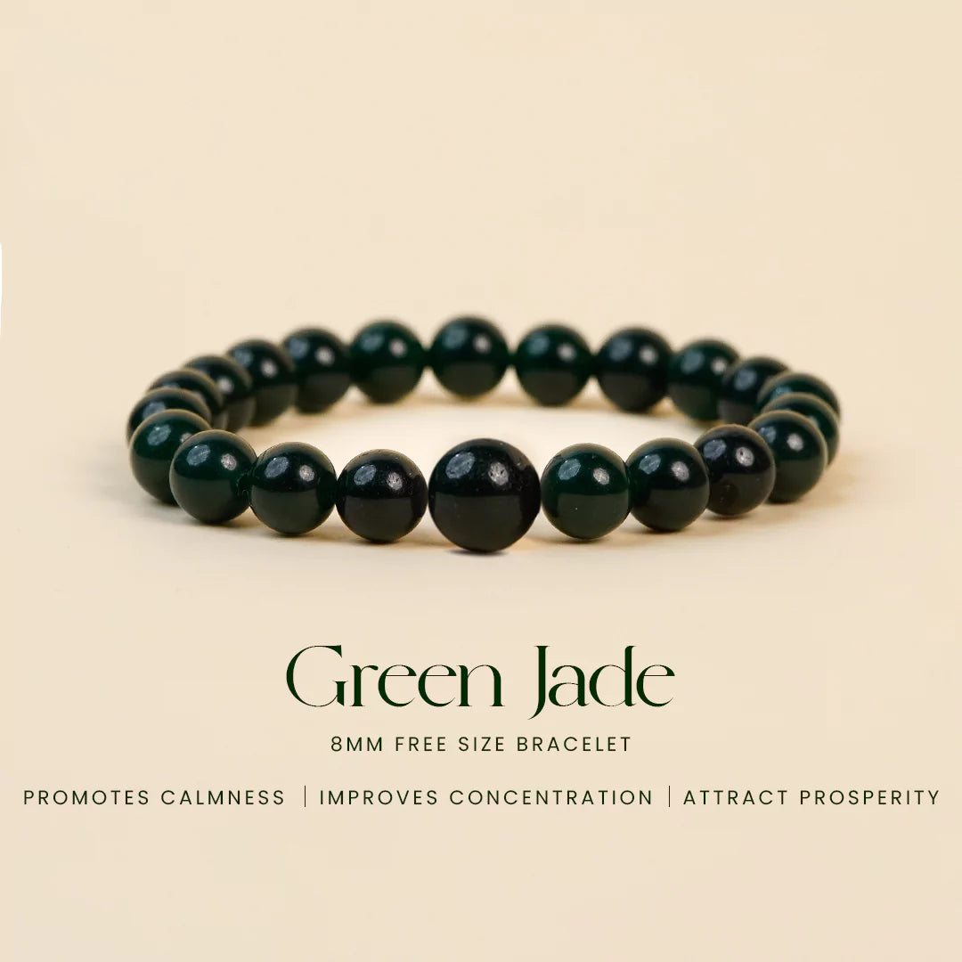 Jade 100% Natural Stone 8mm Bracelet