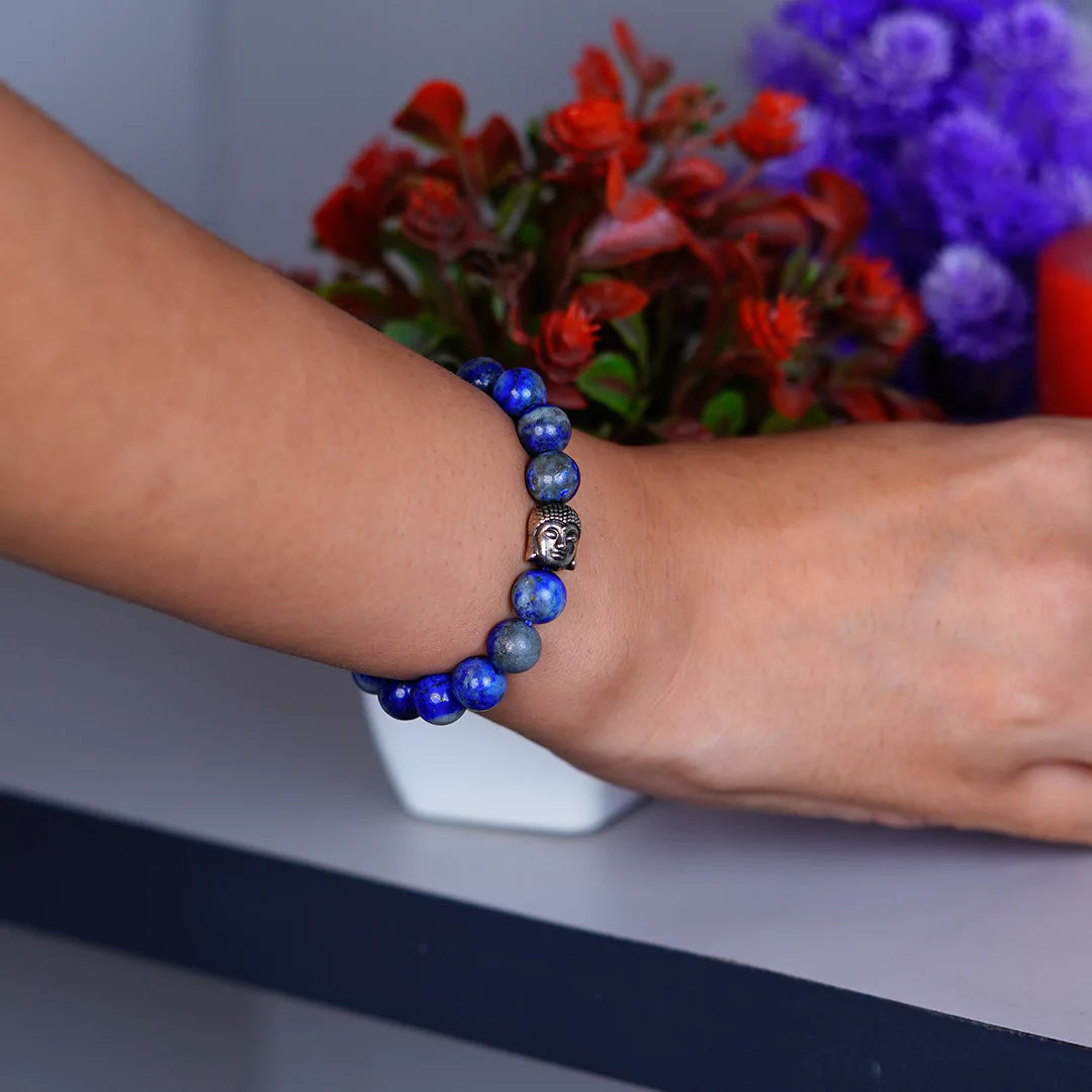 Lapis Lazuli 100% Natural Stones 8mm Bracelet