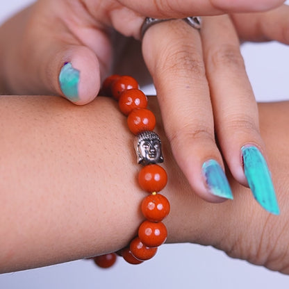 Red Jasper 100% Natural Stone 8mm Bracelet