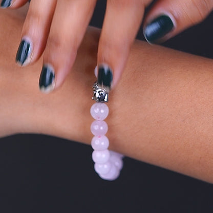 Rose Quartz 100% Natural Stone 8mm Bracelet