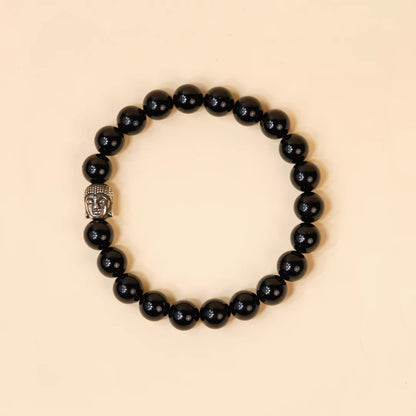 Black Tourmaline 100% Natural Stones 8mm Bracelet