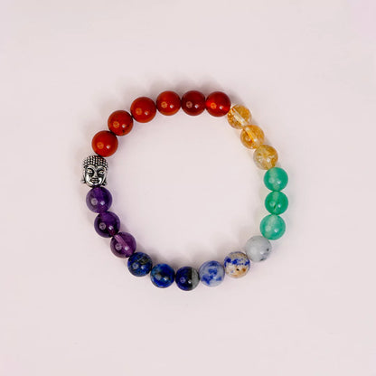 7 Chakras Stone 100% Natural 8mm Bracelet