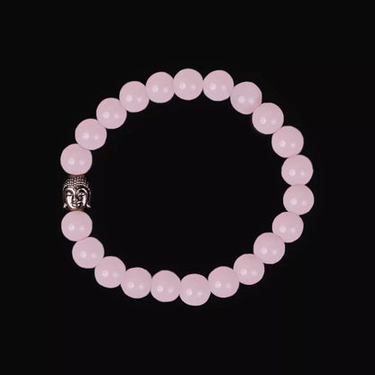 Rose Quartz 100% Natural Stone 8mm Bracelet