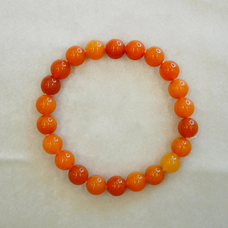 Orange Aventurine 100% Natural Stones 8mm Bracelet