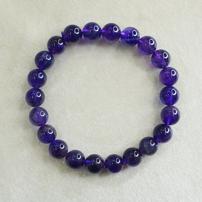 Amethyst 100% Natural Stone 8mm Bracelet
